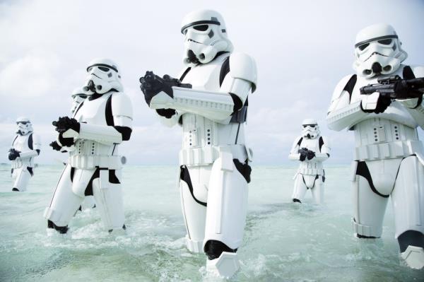 Stormtroopers in "Rogue One: A Star Wars Story"